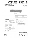 Сервисная инструкция Sony CDP-XE210, CDP-XE310