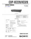 Сервисная инструкция Sony CDP-XE220, CDP-XE320