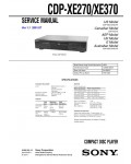Сервисная инструкция Sony CDP-XE330