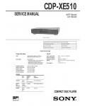 Сервисная инструкция Sony CDP-XE510