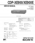 Сервисная инструкция Sony CDP-XE900, CDP-XE900E