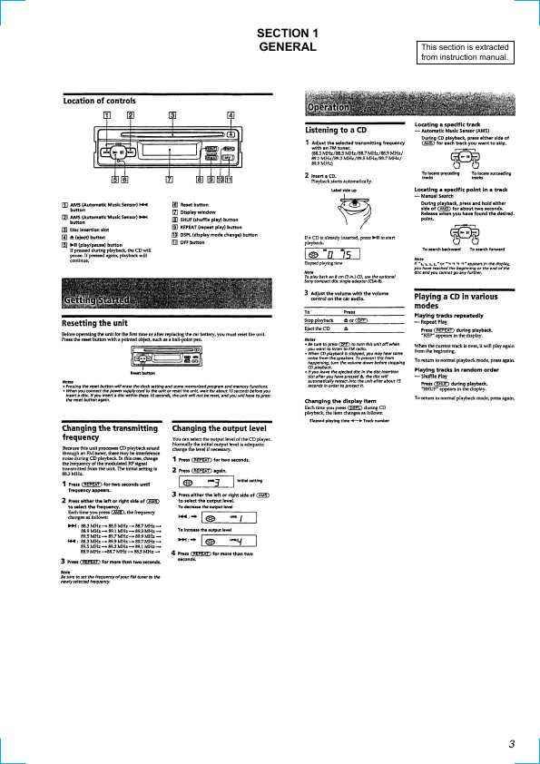 Сервисная инструкция Sony CDX-1000RF