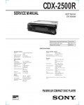Сервисная инструкция Sony CDX-2500R