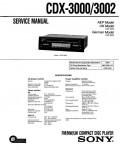 Сервисная инструкция Sony CDX-3000, CDX-3002