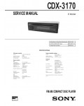 Сервисная инструкция Sony CDX-3170