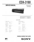 Сервисная инструкция Sony CDX-3180