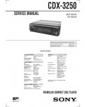 Сервисная инструкция Sony CDX-3250