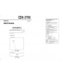 Сервисная инструкция Sony CDX-3700