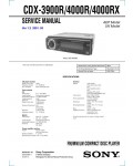 Сервисная инструкция Sony CDX-3900R, CDX-4000R, CDX-4000RX