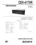 Сервисная инструкция Sony CDX-4170R