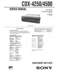 Сервисная инструкция Sony CDX-4250, CDX-4500