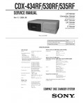 Сервисная инструкция Sony CDX-434RF, CDX-530RF, CDX-535RF