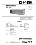 Сервисная инструкция Sony CDX-444RF