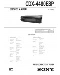 Сервисная инструкция Sony CDX-4480ESP