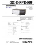 Сервисная инструкция Sony CDX-454XRF