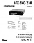 Сервисная инструкция Sony CDX-5180, CDX-5181