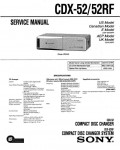 Сервисная инструкция Sony CDX-52, CDX-52RF