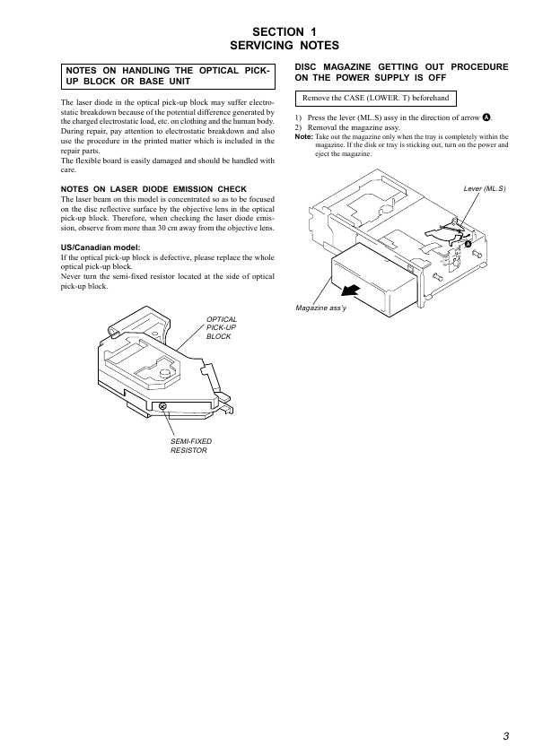 Сервисная инструкция Sony CDX-540RF, CDX-545RF, CDX-545XRF