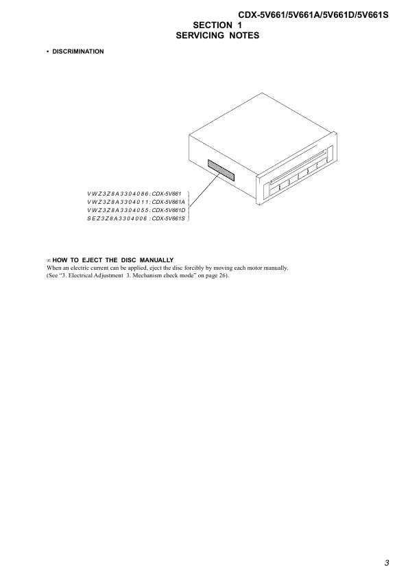 Сервисная инструкция Sony CDX-5V661