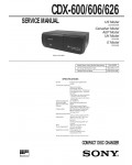 Сервисная инструкция Sony CDX-600, CDX-606, CDX-626