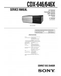 Сервисная инструкция Sony CDX-646, CDX-646X