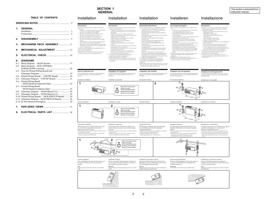 Сервисная инструкция Sony CDX-646, CDX-646X