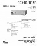 Сервисная инструкция SONY CDX-65, 65RF