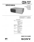 Сервисная инструкция Sony CDX-727