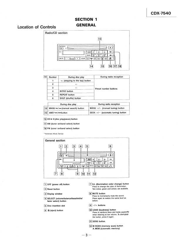 Сервисная инструкция Sony CDX-7540