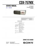 Сервисная инструкция Sony CDX-757MX