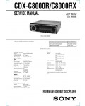 Сервисная инструкция Sony CDX-8000R, CDX-C8000RX