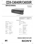 Сервисная инструкция Sony CDX-C4840R, CDX-C4850R