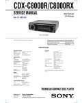Сервисная инструкция Sony CDX-C8000R, CDX-C8000RX