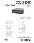 Сервисная инструкция Sony CDX-C8850R