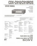 Сервисная инструкция Sony CDX-C910, CDX-C910RDS