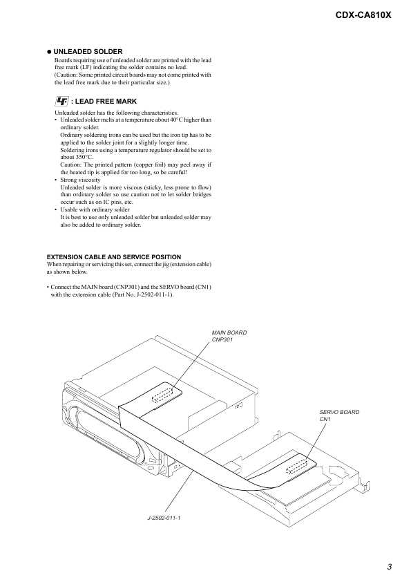 Сервисная инструкция Sony CDX-CA810X