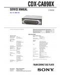 Сервисная инструкция Sony CDX-CA890X