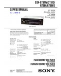 Сервисная инструкция Sony CDX-GT31W, CDX-GT310, CDX-GT360