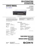 Сервисная инструкция Sony CDX-GT32W, CDX-GT320, CDX-GT370