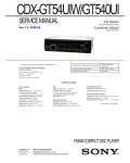 Сервисная инструкция Sony CDX-GT54UIW, CDX-GT540UI