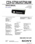 Сервисная инструкция SONY CDX-GT56UI, GT56UIW