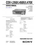 Сервисная инструкция Sony CDX-L350, CDX-L450X, CDX-L470X