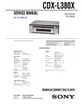 Сервисная инструкция Sony CDX-L380X