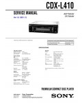 Сервисная инструкция Sony CDX-L410