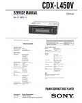 Сервисная инструкция Sony CDX-L450V