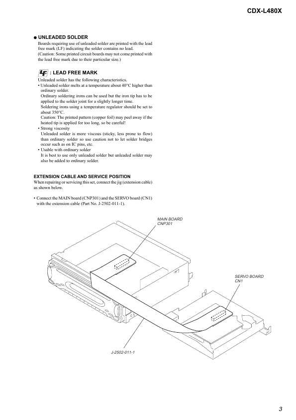 Сервисная инструкция Sony CDX-L480X