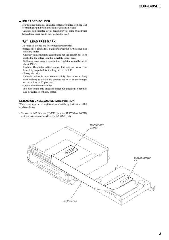 Сервисная инструкция Sony CDX-L495EE