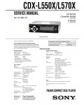 Сервисная инструкция Sony CDX-L550X, CDX-L570X