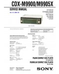 Сервисная инструкция Sony CDX-M9900, CDX-M9905X