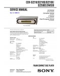 Сервисная инструкция Sony CDX-S2210X, CDX-S2250EE